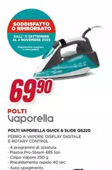 Polti - Vaporella Quick & Slide QS220 Ferro A Vapore