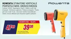 Rowenta - Pokemon  Stiratore Verticale Portatile Mod. Dr2022/dr2026