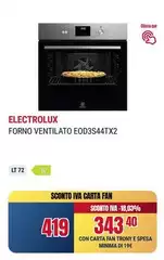 Electrolux - Forno Ventilato EOD3S44TX2