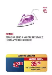 Braun - Ferro Da Stiro A Vapore Texstyle 3 Ferro A Vapore S13030pu