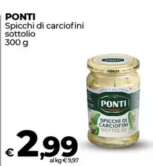 Ponti - Spicchi Di Carciofini Sottolio