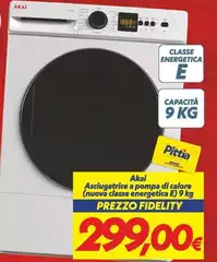 Akai - Asciugatrice A Pompa Di Calore