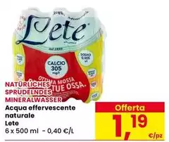 Lete - Acqua Effervescente Naturale