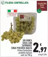 Semi - Uva Bianca Senza  Sapori&Idee Percorso Qualità