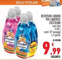 Coccolino - Detersivo Liquido Per Lavatrice