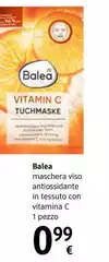 Balea - Maschera Viso Antiossidante In Tessuto Con Vitamina C 1 Pezzo