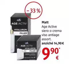 Matt - Age Active Siero O Crema Viso Ad Azione Antiage Assort.