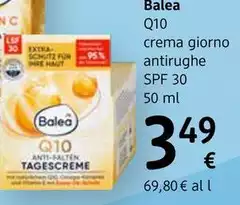 Balea - Q10 Crema Giorno Rassodante E Anti-Rughe Spf 30 50 Ml