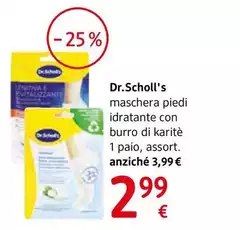 Dr.Scholl's - Maschera Per Piedi Rigenerante Con Burro Di Karitè 1 Paio, Assort.