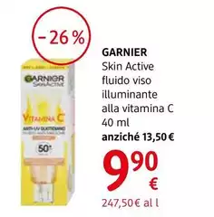 Garnier - Skin Active Fluido Viso Illuminante Alla Vitamina C 40 Ml