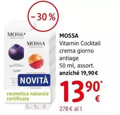 Mossa - Vitamin Cocktail Crema Giorno Con Proprietà Antiage 50 Ml, Assort.