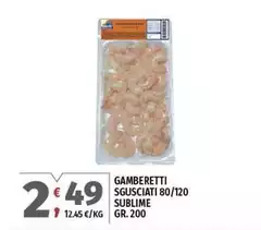 Sublime - Gamberetti Sgusciati 80/120