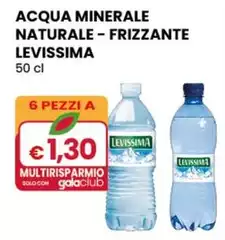 Levissima - Acqua Minerale Naturale-Frizzante 50 Cl