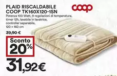 Coop - Plaid Riscaldabile Tk160x120-lsn