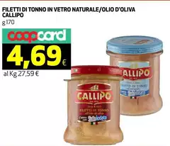 Callipo - Filetti Di Tonno In Vetro Naturale/olio D'oliva