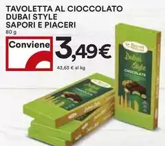 Sapori - Tavoletta Al Cioccolato Dubai Style  E Piaceri