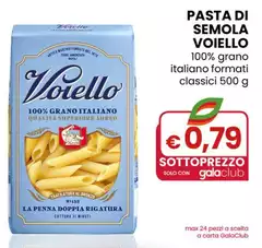 Voiello - Pasta Di Semola Voiello 100% Grano Italiano Formati Classici 500 G
