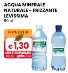 Levissima - Acqua Minerale Naturale - Frizzante  50 Cl