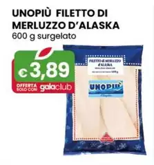 Unopiù - Filetto Di Merluzzo D’alaska 600 G Surgelato