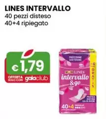 Lines - Intervallo 40 Pezzi Disteso 40+4 Ripiegato