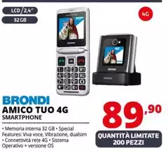 Brondi - Amico Tuo 4G Smartphone
