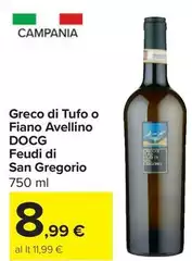 Feudi di san gregorio - Greco Di Tufo O Fiano Avellino DOCG