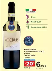 Terre d'Italia - Greco Di Tufo O Fiano Avellino DOCG