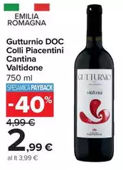 Cantina valtidone - Gutturnio DOC Colli Piacentini