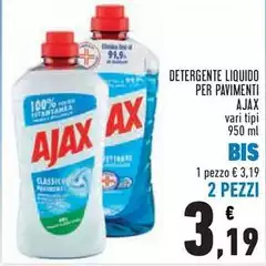 Ajax - Detergente Liquido Per Pavimenti