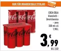 Coca Cola - Zero/Classica
