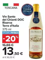 Terre d'Italia - Vin Santo Del Chianti DOC Riserva