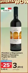 Zonin - Primitivo O Negroamaro Rosato O Falangina Puglia IGT