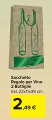 Sacchetto Regalo Per Vino 2 Bottiglie Sacchetto Regalo Per Vino 2 Bottiglie