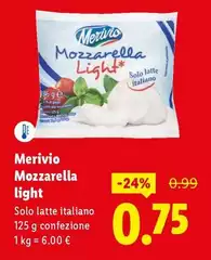 Merivio - Mozarella Light