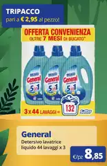 General - Detersivo Lavatrice Liquido 44 Lavaggi X 3 General - Detersivo Lavatrice Liquido 44 Lavaggi X 3