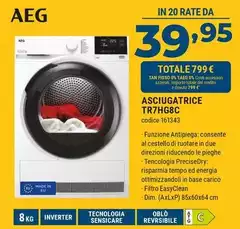 Aeg - Asciugatrice TR7HG8C 