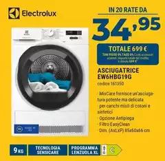 Electrolux - Asciugatrice EW6HBG19G