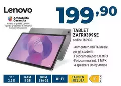 Lenovo - Tablet ZAFR0399SE 