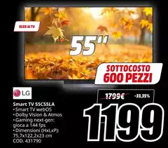 LG - Smart Tv 55C55LA