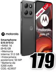 Motorola - Smartphone G15 8+512