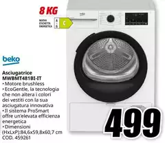 Beko - Asciugatrice MWBMT48181-IT