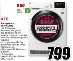 Aeg - Asciugatrice TR8HGCH8B