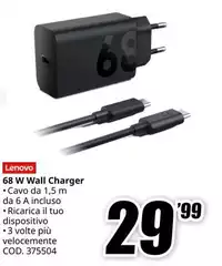 Lenovo - 68 W Wall Charger