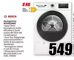Bosch - Asciugatrice WTH852988I