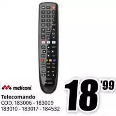 Meliconi - Telecomando Cod. 183006-183009