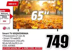 LG - Smart Tv 65qned80a6a