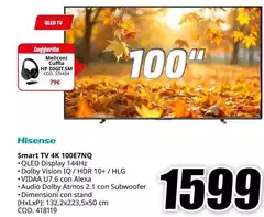 Hisense - Smart Tv 4k 100E7NQ