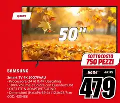 Samsung - Smart Tv 4k 50q7faau