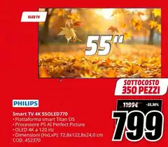 Philips - Smart Tv 4k 55oled770