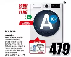 Samsung - Lavatrice WW11DG5B25AEET